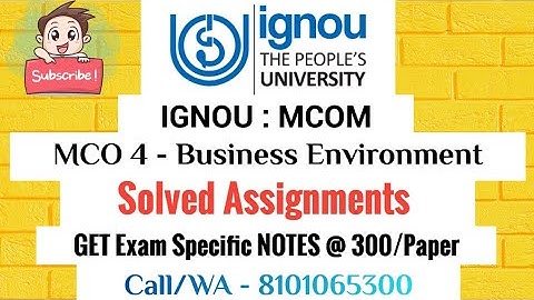 MCO 4 : SOLVED ASSIGNMENTS FOR DEC TEE 2024