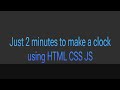 Build Your Own Digital Clock from Scratch! ⏰ | HTML, CSS & JS #programming #html #css #coding