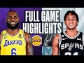 LAKERS at SPURS | NBA FULL GAME HIGHLIGHTS | November 26, 2022