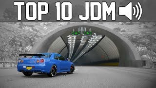 Forza Horizon 4 - TOP 10 BEST SOUNDING JDM CARS 🔊 Tunnel, Pops, Backfires
