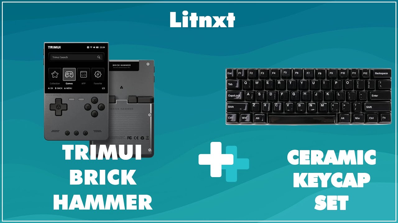 TRIMUI BRICK & Ceramic Keycap Set Unboxing & Review