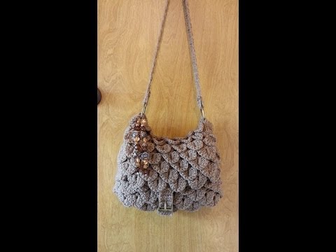 Crochet Crocodile Stitch Handbag Purse Free Pattern (Video)