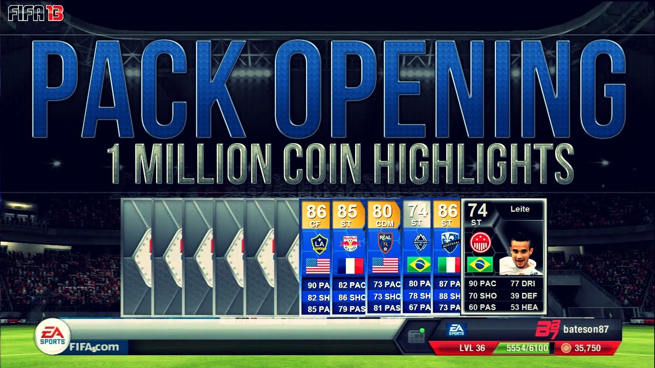 FIFA 13 Ultimate Team Pack Opening | 1 Million Coin Highlights! ft TOTS Players+More