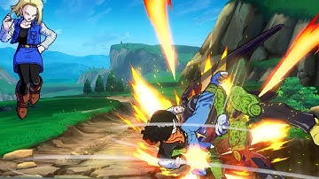 Android 18 has 17 LOOPS in DBFZ