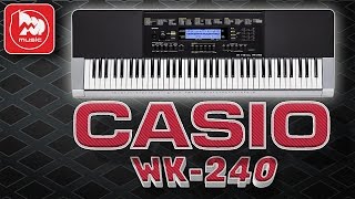CASIO WK-240 - самый дешевый синтезатор на 6 октав
