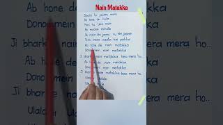Nain Matakka Song Lyrics#love #music #song #lyrics #varundhawan #newsong #hit #trending #shorts