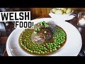 Welsh Food - Faggots, Rarebit, Bara Brith and MORE! (Americans try British Food) - Cardiff, Wales