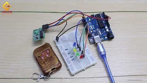 สอนใช้งาน Arduino Wireless Remote Module รีโมท แบบ กดติดปล่อยดับ