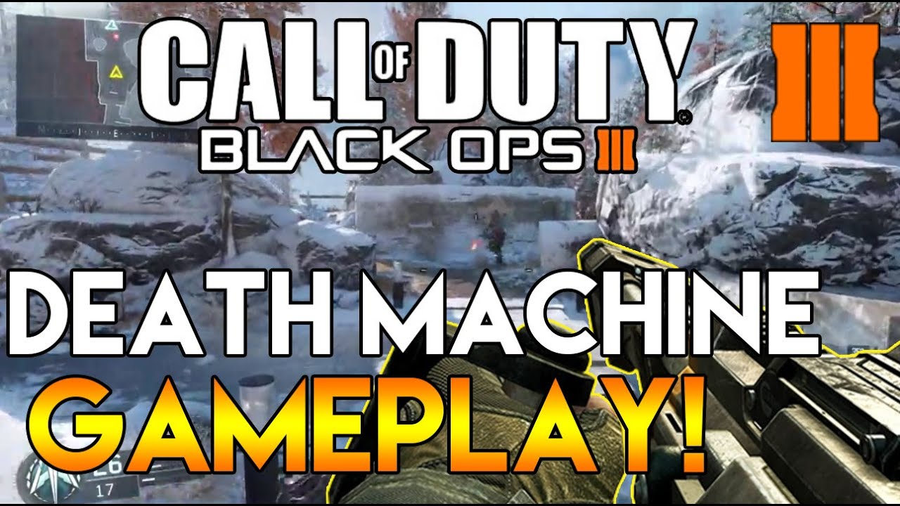 Black Ops 3 "DEATH MACHINE" GAMEPLAY! Black Ops 3 BETA Mini-Gun GAMEPLAY!