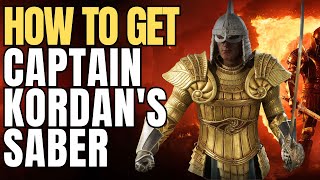 How To Get Captain Kordans Saber - Oblivion Remastered