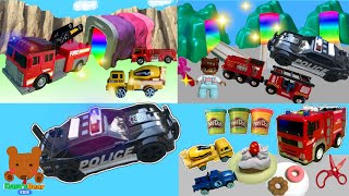 Working Cars Go into a MAGICAL Tunnel and more Fun Car Videos for Kids 【Kuma's Bear Kids】