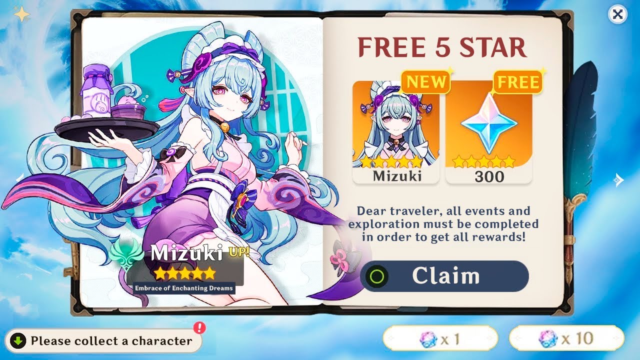 MIZUKI CONFIRMED AS A FREE 5-STAR FOR THIS YEAR'S ANNIVERSARY