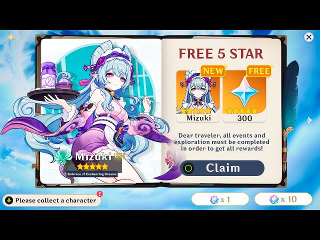 MIZUKI CONFIRMED AS A FREE 5-STAR FOR THIS YEAR'S ANNIVERSARY