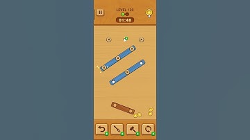 #level130 Woodle Wood Nuts And Bolts Screw Game Tricks #viral #games #shorts #video 🔥