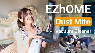 9xx บาทเครื่องดูดไรฝุ่นพร้อมแสงยูวีแรงถึง 10,000Pa | EZhome Dust Mite Vacuum Cleaner