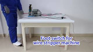 Momentary Foot Switch Control for Wire Stripper Machine | Tool Demo