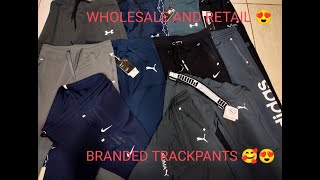 Branded Trackpants Wholesale & Retail (Taiwan , 4way and Dobby lycra ) ??