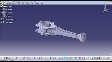 MASTER ROD IN RADIAL ENGINE ASSEMBLY PART-1  CATIA V5