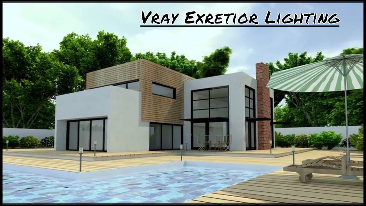 Vray Exterior Lighting Rendering And Vray Setting Youtube