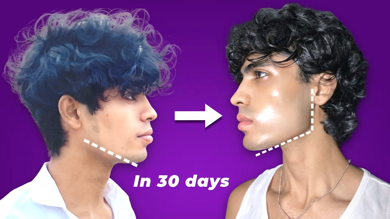 NO GYM, NO SURGERY _ Jawline in 30 Days! 😱 - YouTube