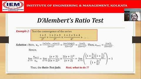 Infinite Series - Lecture 4