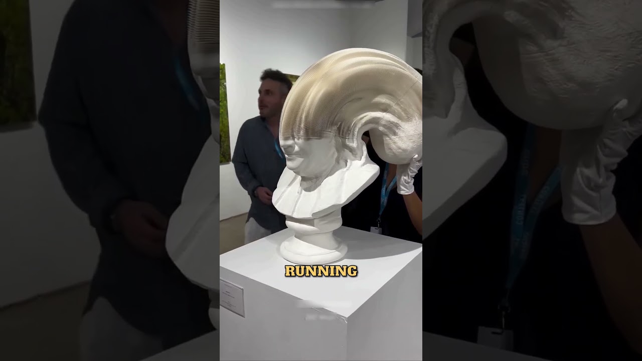 This girl Ruins A $3M Paper Sculpture