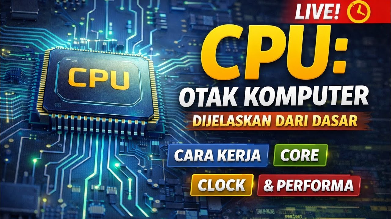 Penjelasan Detail CPU Sampai ke ALU, FPU, CU, Core, Clock dsb!