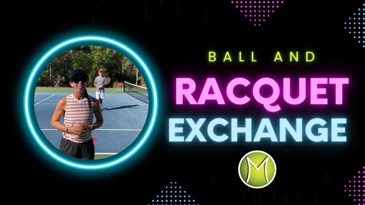 “Racquet and Ball Exchange” tennis warm up inspired by Cardio Tennis