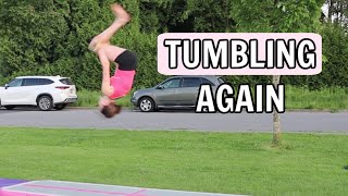 Tumbling Again! Back to Gymnastics (At The Park) | Bethany G