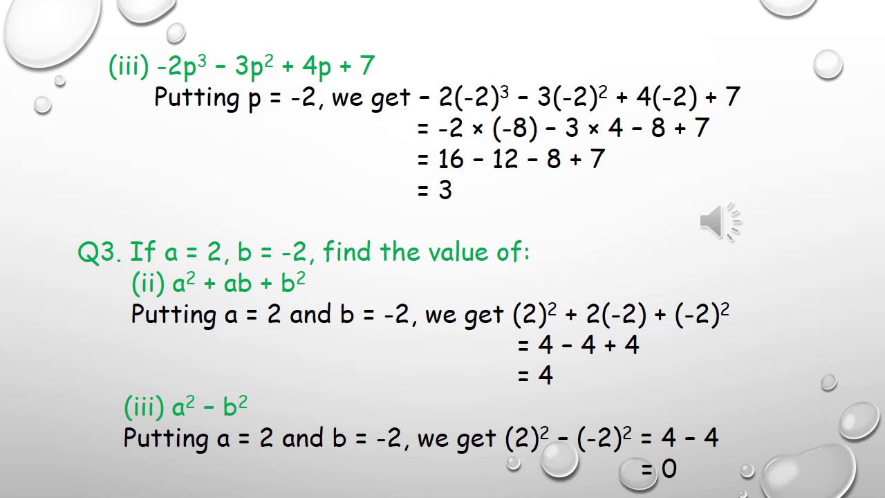 Week23 Class7 Maths Algebra Part 3 - YouTube