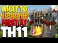 WHAT TO UPGRADE FIRST AS A FREE TO PLAY TOWN HALL 11 - Clash of Clans