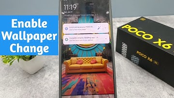 poco x6 5g lock screen wallpaper change automatically | enable wallpaper change