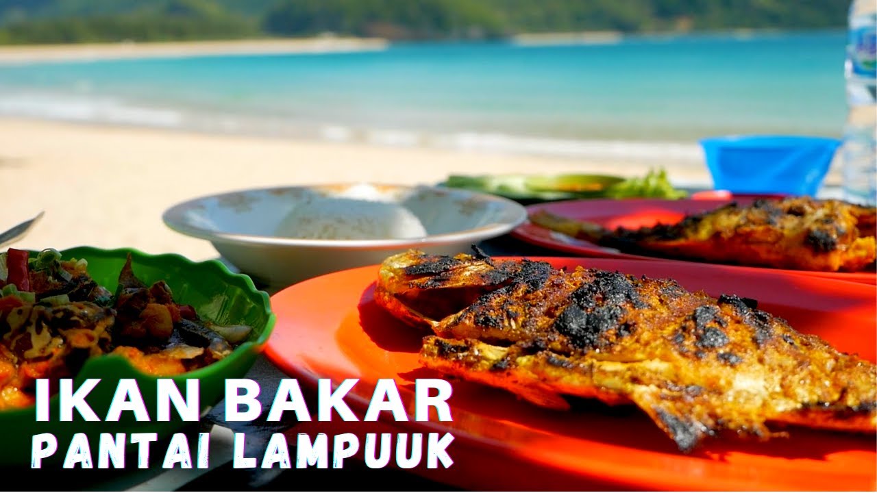 Kerapu Kuning + Lobster + Giant Trevally || Enjoy Ikan Bakar Pantai Lampuuk Aceh