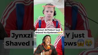 Jynxzi Shaved his Eyebrows😭#jynxzi #ishowspeed #funny #viral #rage #bald #haircut