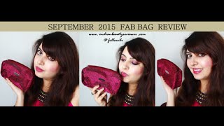FAB BAG September 2015 Unboxing & Review | IndianBeautyReviewer