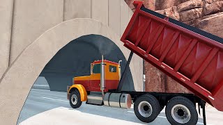 experiment Cars vs tunnel Interesting game video– BeamNG.Drive screenshot 2