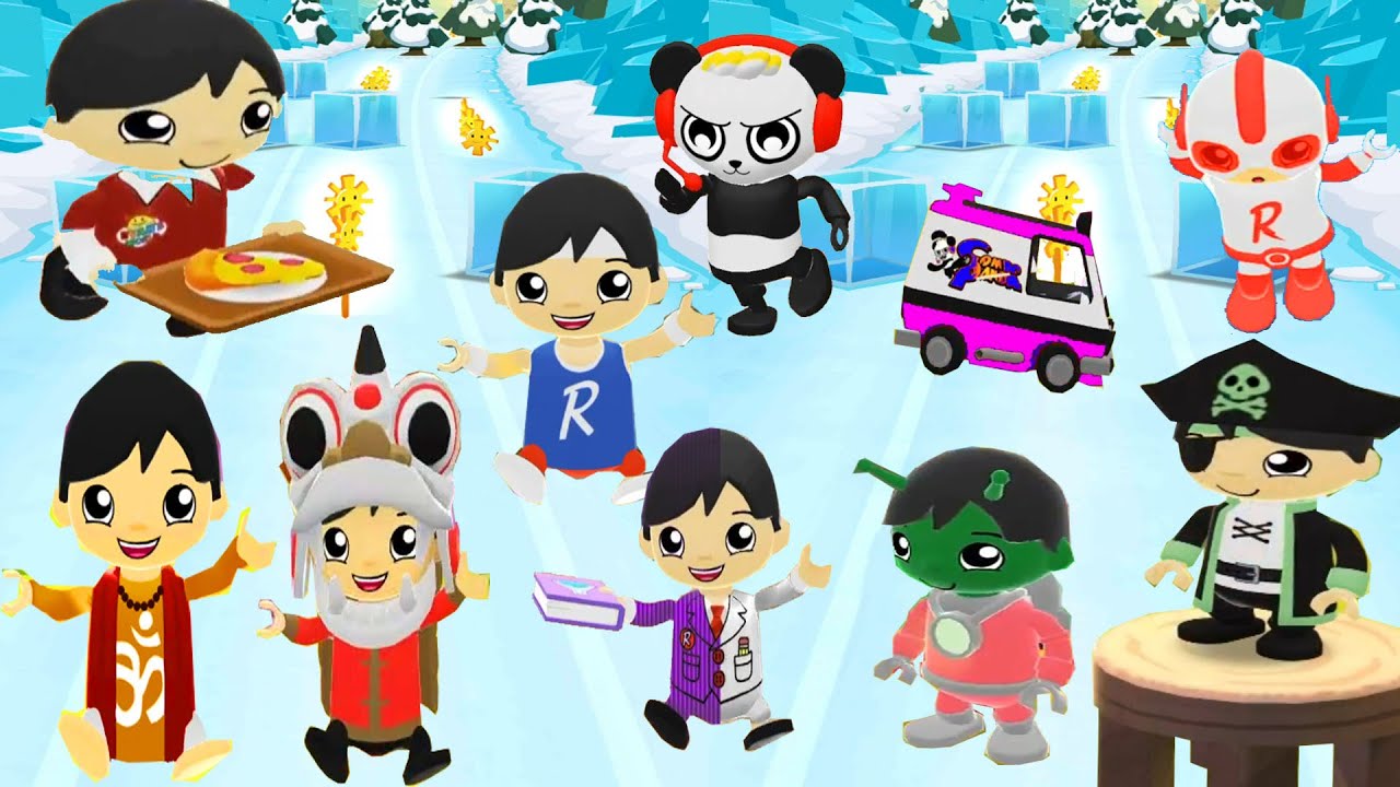 TAG WITH RYAN UNLOCK ALL CHARACTERS GREEN RYGLORB RYAN VS REINDEER RYAN VS SPY RYAN FUNNY EGGEDITION