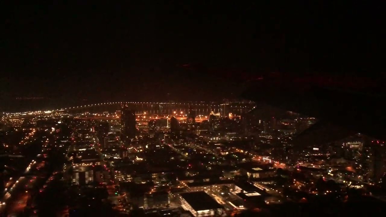 From the Archives: Night landing in San Diego on a Hawaiian Airlines A330