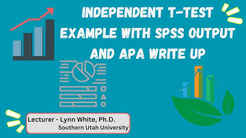 10. Independent t-test example with SPSS output and APA write up