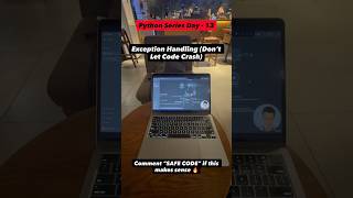 🐍 Python Day 13 – Exception Handling | Real programmers don’t avoid errors. They handle them.” 👇