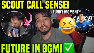 Sc0ut live call SENSEI 📞🤣 Funny Moment ✅