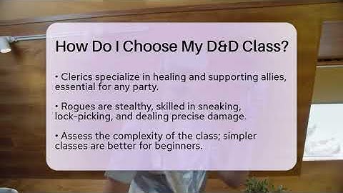 How Do I Choose My D&D Class? - Video Gamers Vault