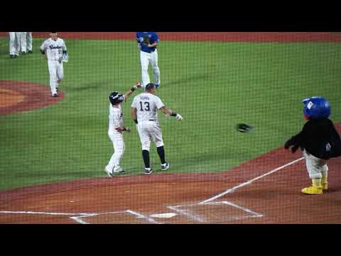 【スワローズサヨナラ劇(9回裏)】2023/9/20(水) 山田哲人、村上宗隆、D.サンタナ、J.オスナ レフト前タイムリーヒット(打点1)打席(9回裏) vs 松山晋也(中日ドラゴンズ)