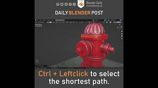 Select the Shortest Path in Blender