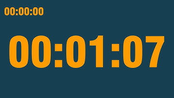 1 minute 7 second timer (with end alarm, time elapsed and progress bar)