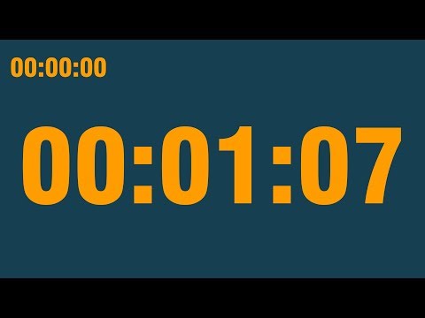1 minute 7 second timer (with end alarm, time elapsed and progress bar)