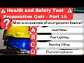Health and Safety Test Preparation MCQs | Part 14