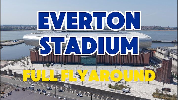 NEW Everton Stadium  Bramley Moore dock Full Fly Around