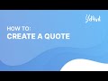 How to create a quote