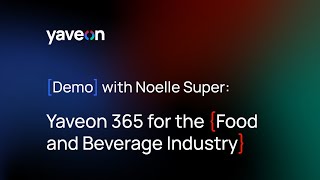 Yaveon 365 - Food and Beverage Demo screenshot 1